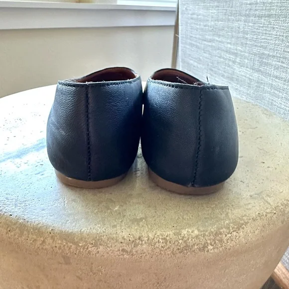 Madewell The Cory Flat in Black Leather, size 7 - Picture 4 of 12